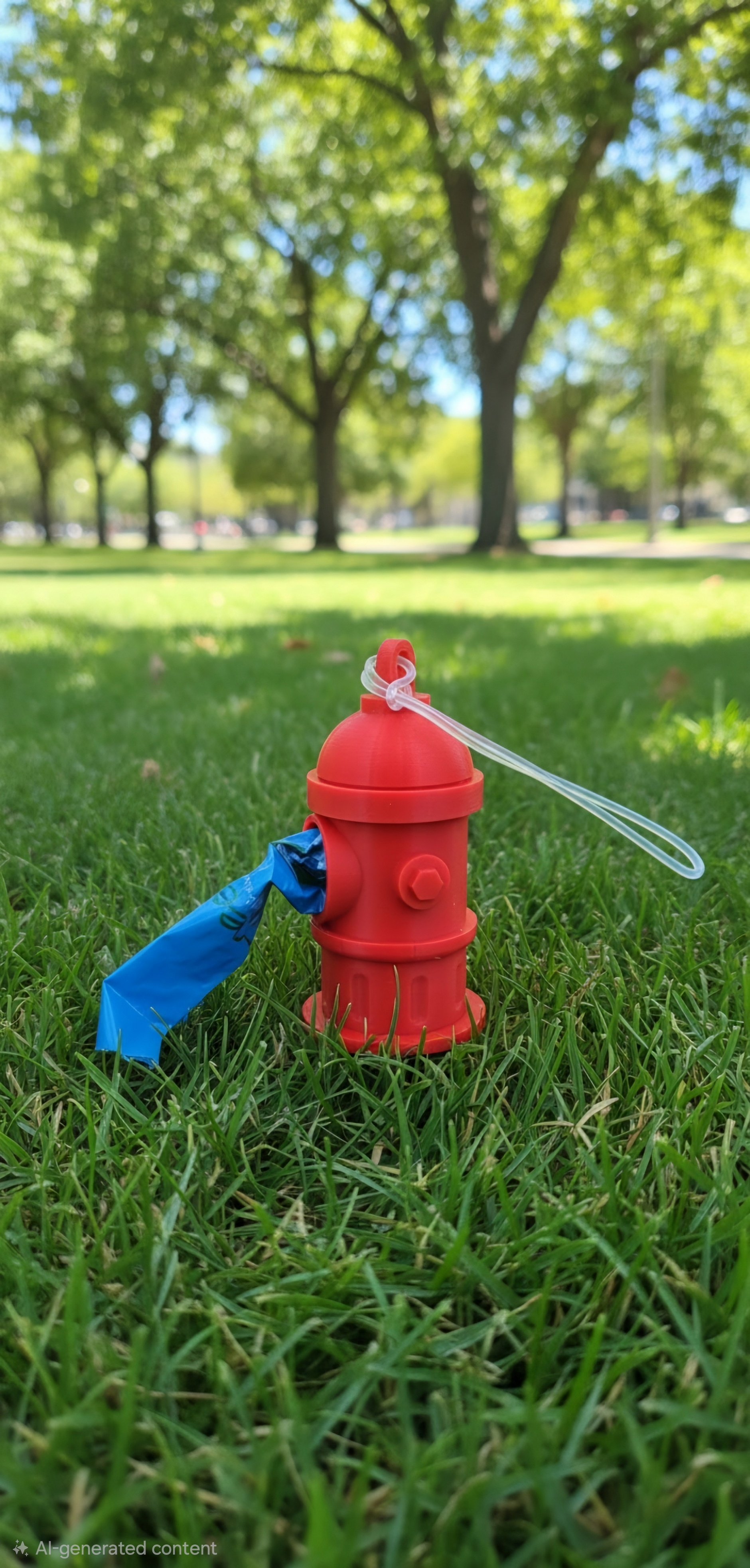 Hydrant Doggie Poo Bag holder - Roja