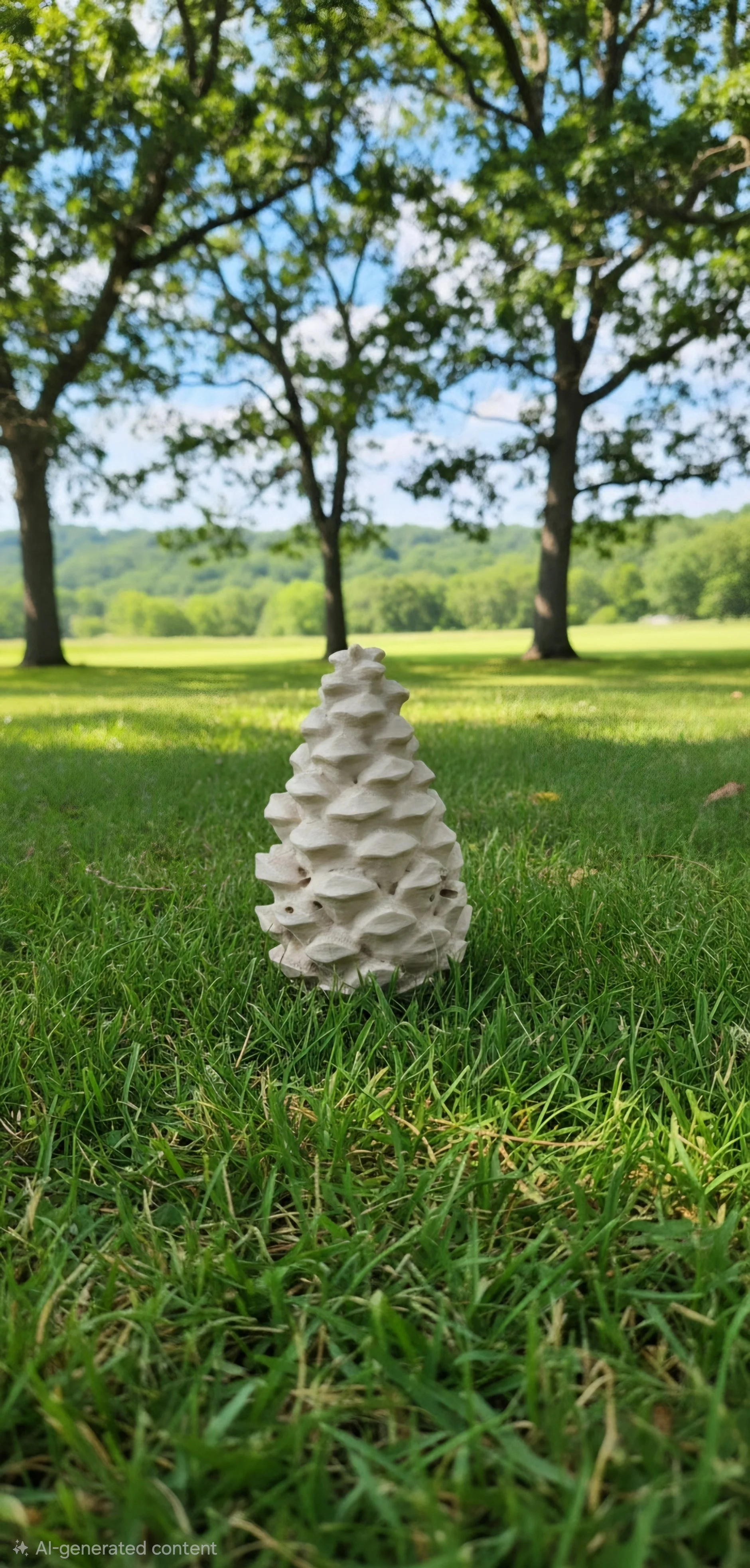 4-Inch Pine Cone Scentwork Vessel shown in Oakwood