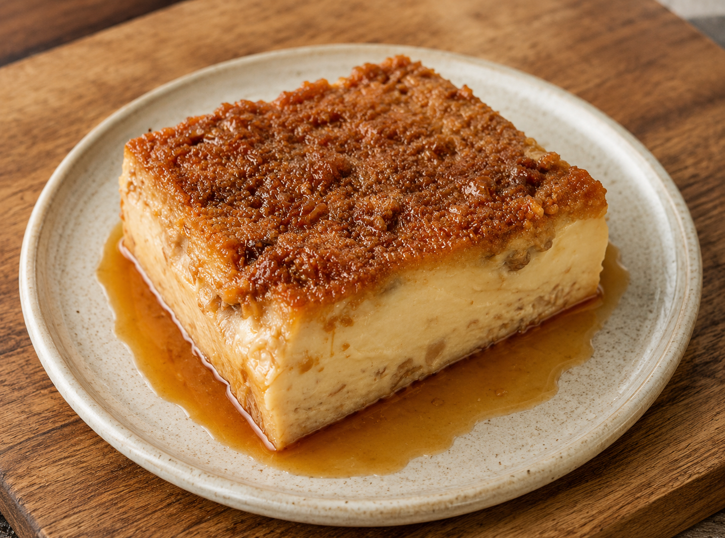 Authentic Cuban Pudín de Pan.   Bread Pudding