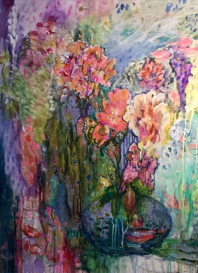 garden girl...blues