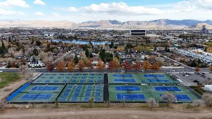 Reno pickleball courts outdoor facility with 24 permanent pickleball courts.