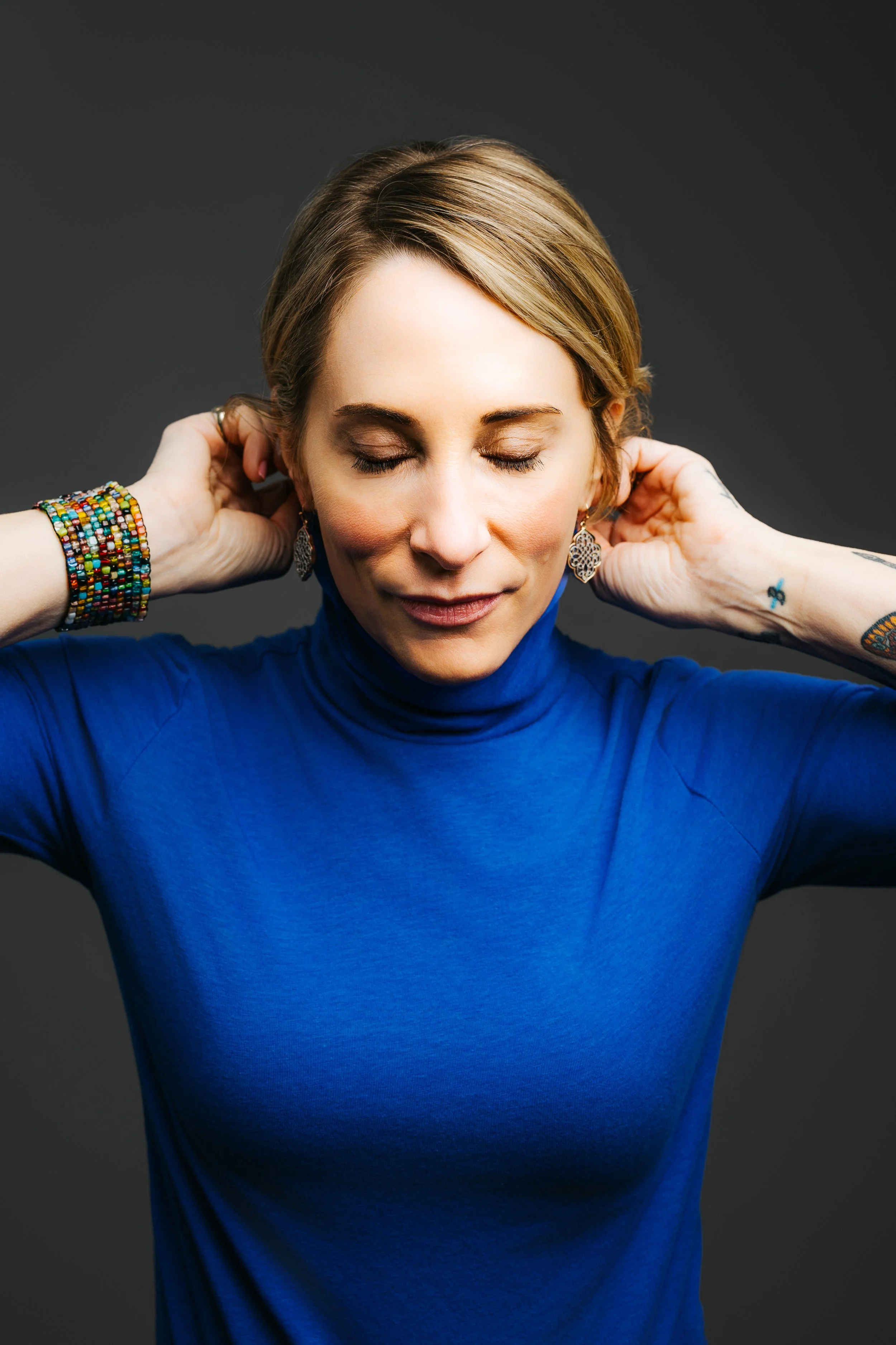 Author Shayne Buchwald-Nickoles in a studio portrait.