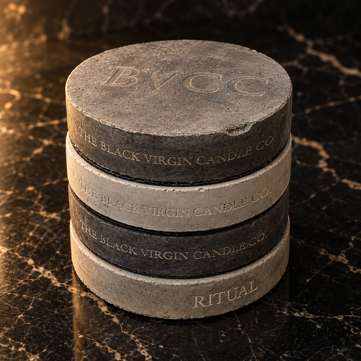 BVCC | Round Stone Coasters - Set of 4