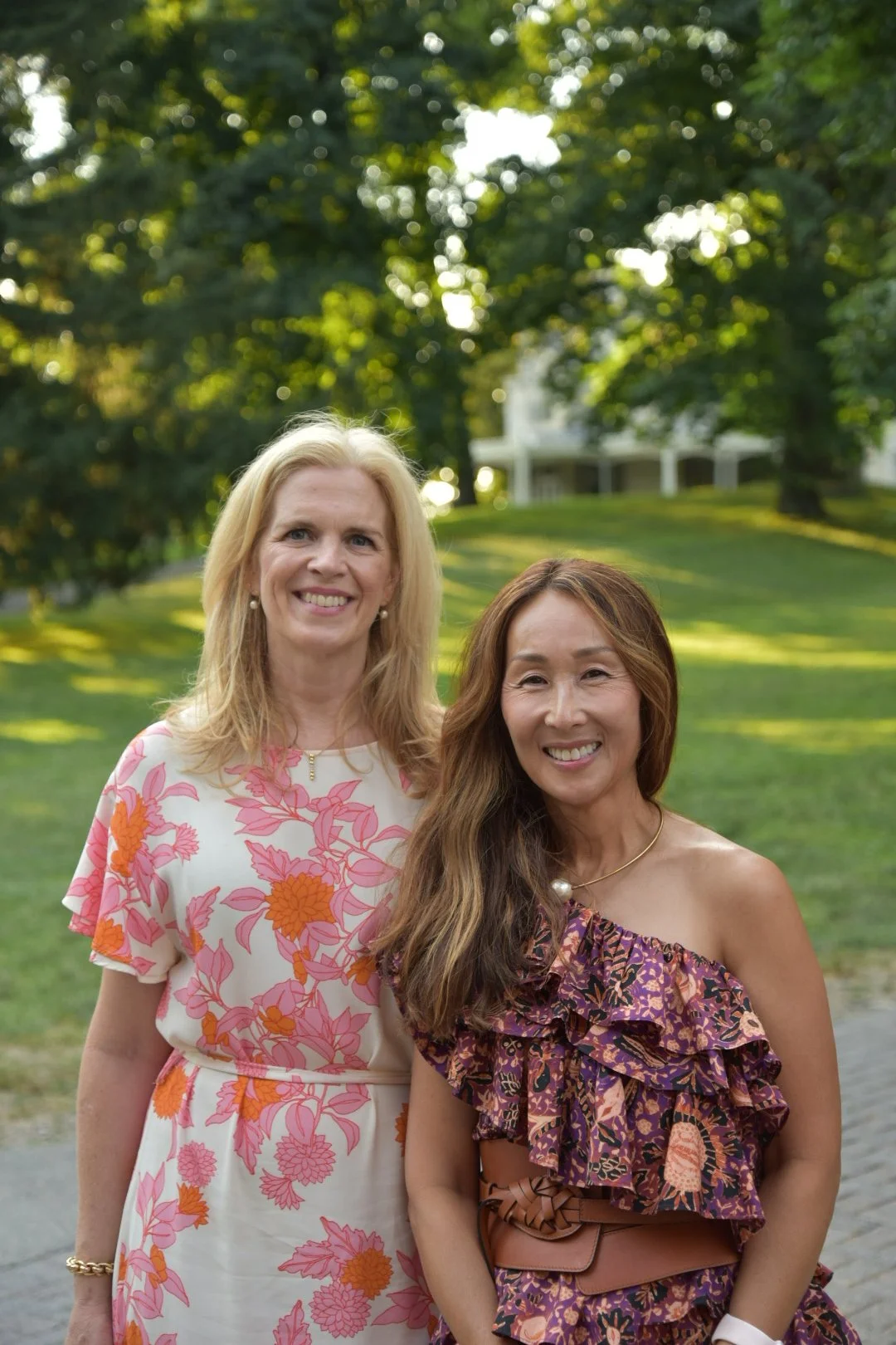 Bamboo Haus Mahjong co-founders Julia Downes and Young-Yi Clinton at Lyndhurst Mansion, 2024.