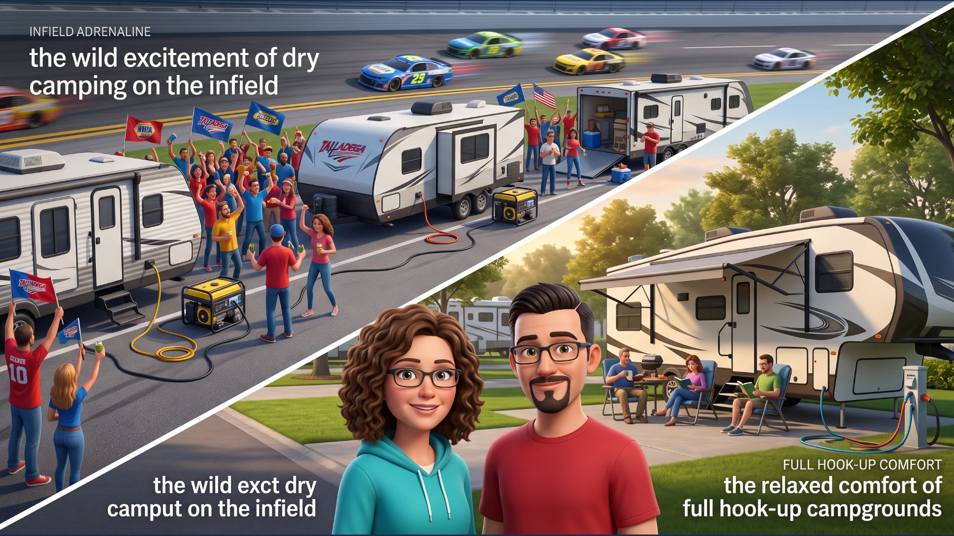 The Ultimate Guide to Talladega RV Rentals: Infield Adrenaline vs. Full Hook-Up Comfort