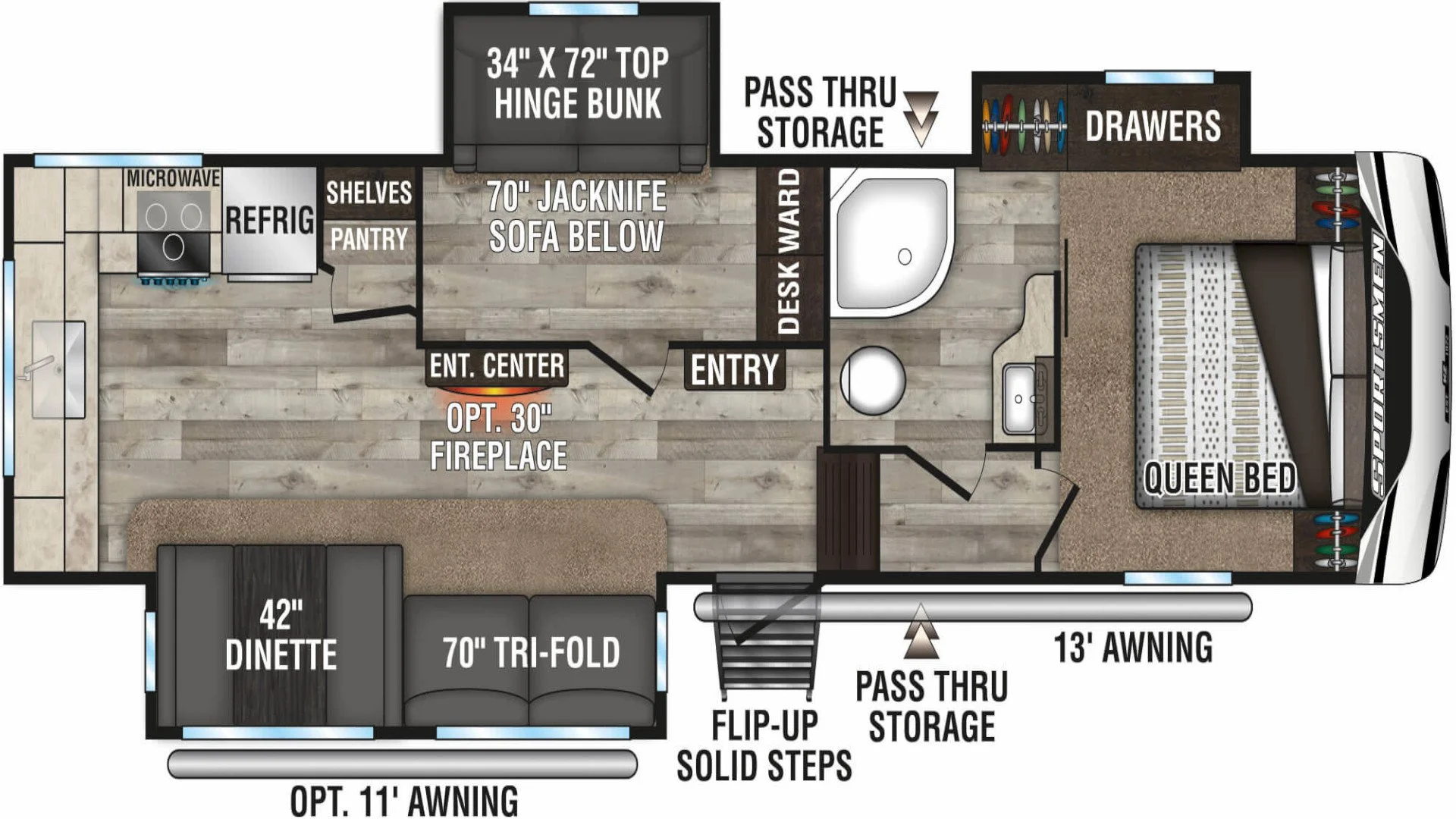 Sportsman 303MB Floorplan