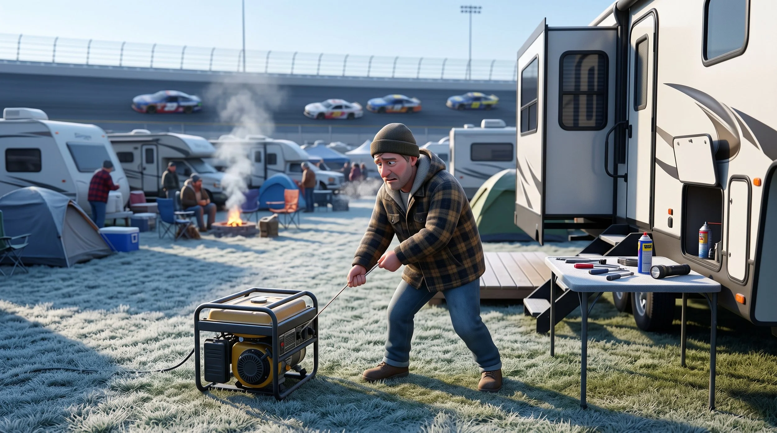 Atlanta Motor Speedway RV Camping: Winter NASCAR Tailgating | Rolling ...