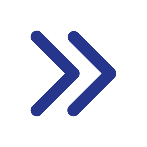 Black background with two dark blue arrow symbols pointing to the right.