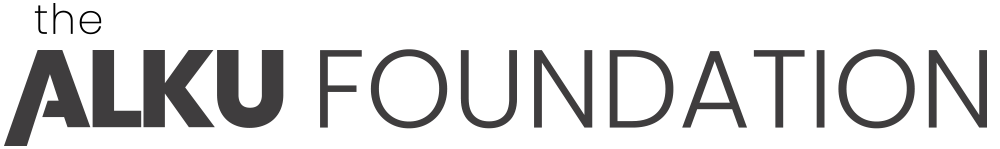 Black logo with the words 'ALKU FOUNDATION' in large, bold letters.