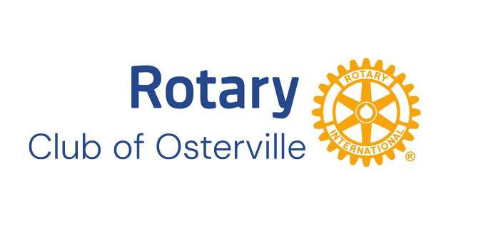 Logo of Rotary International with the word 'Rotary' and the Rotary gear emblem.