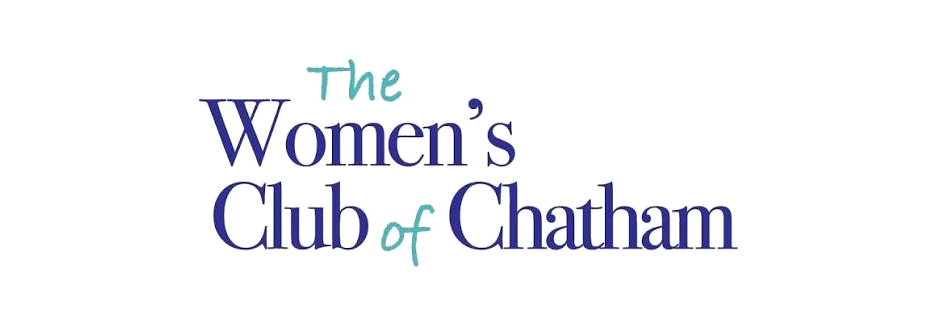 Colorful text logo reading 'The Women's Club of Chatham' in various colors and fonts.