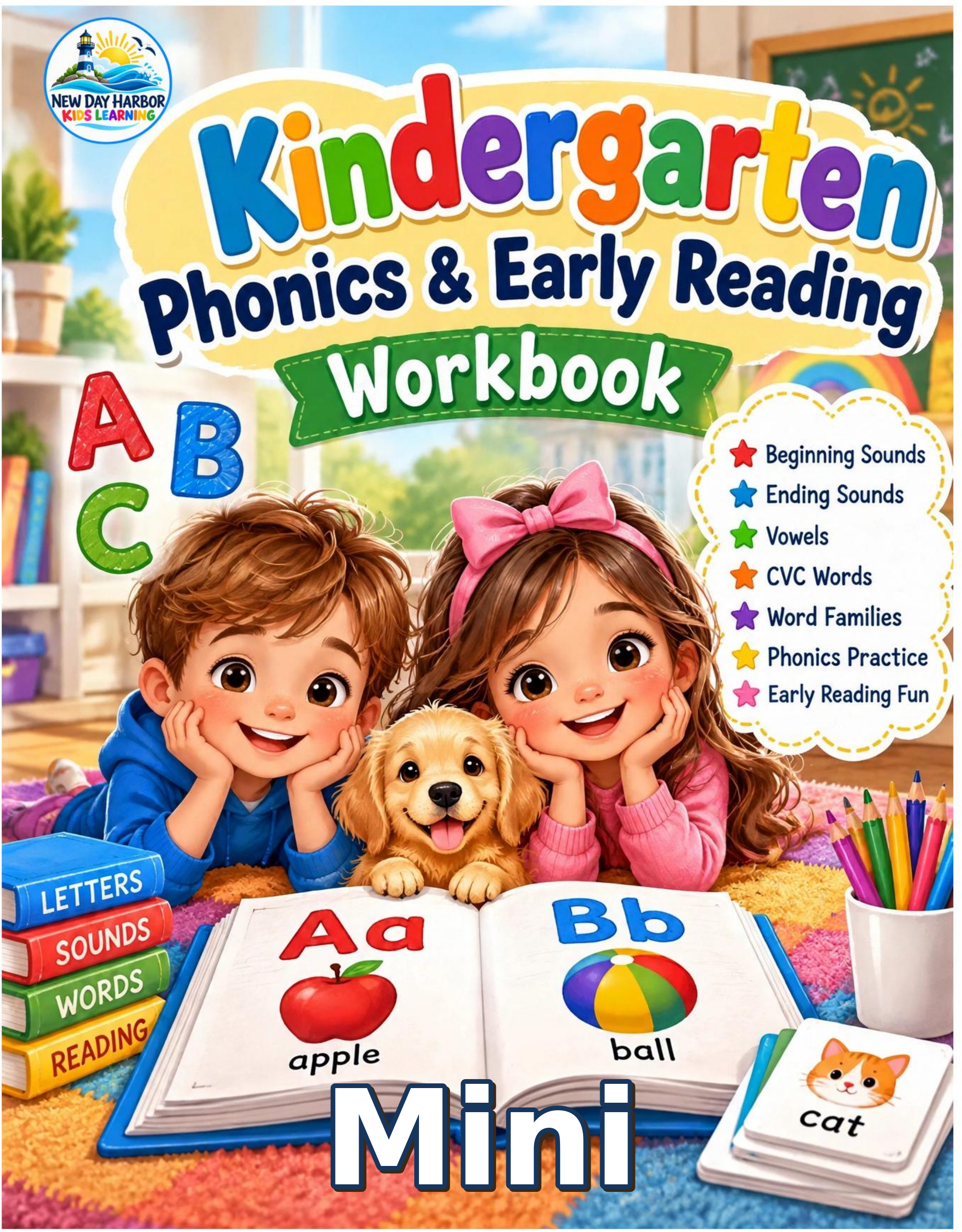 FREE Mini Sampler – Kindergarten Phonics & Early Reading Workbook (12 Pages)