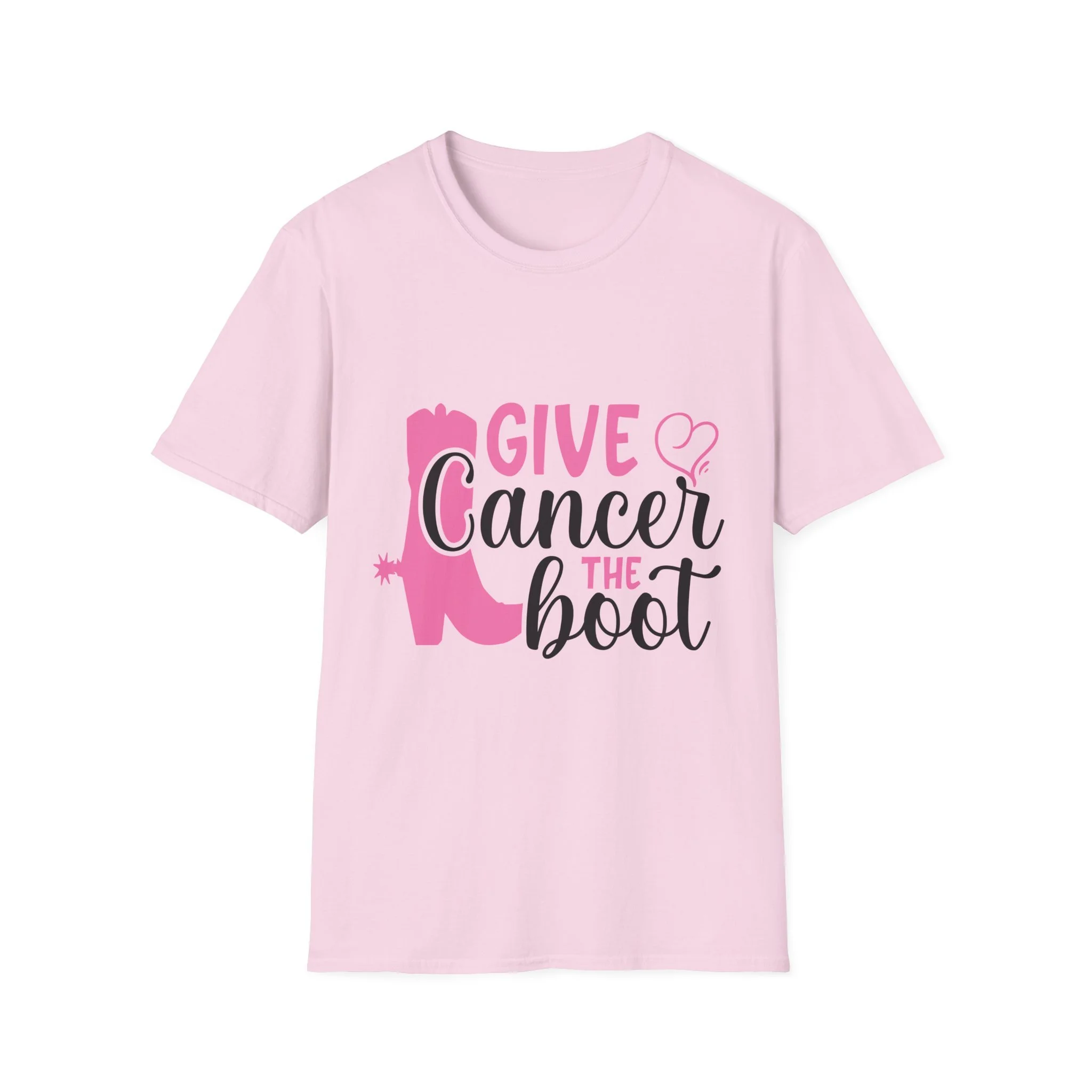 Give Cancer the Boot Breast Cancer Awareness Unisex T-Shirt