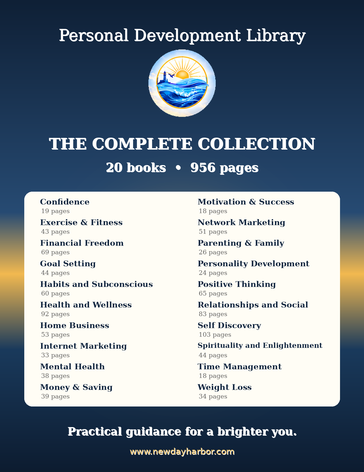 Personal Development Library – Complete 20-Book Bundle (956 Pages)