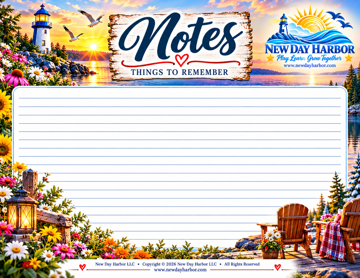 Scenic Lakeside Notes Stationery.png