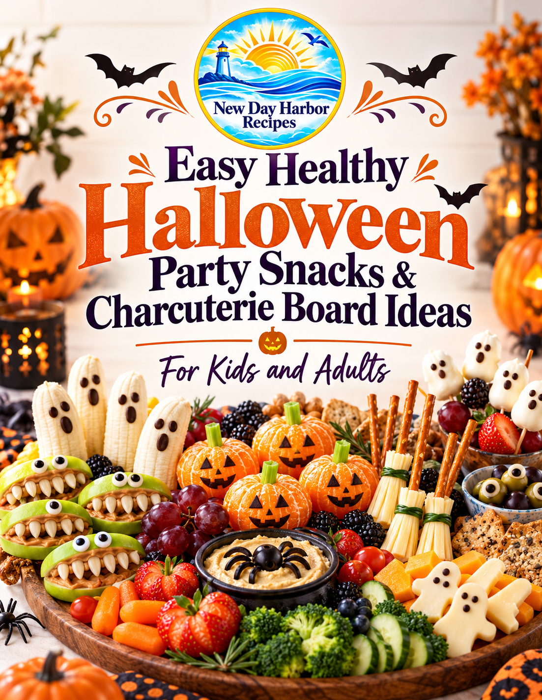 Easy Healthy Halloween Party Snacks & Charcuterie Board Ideas