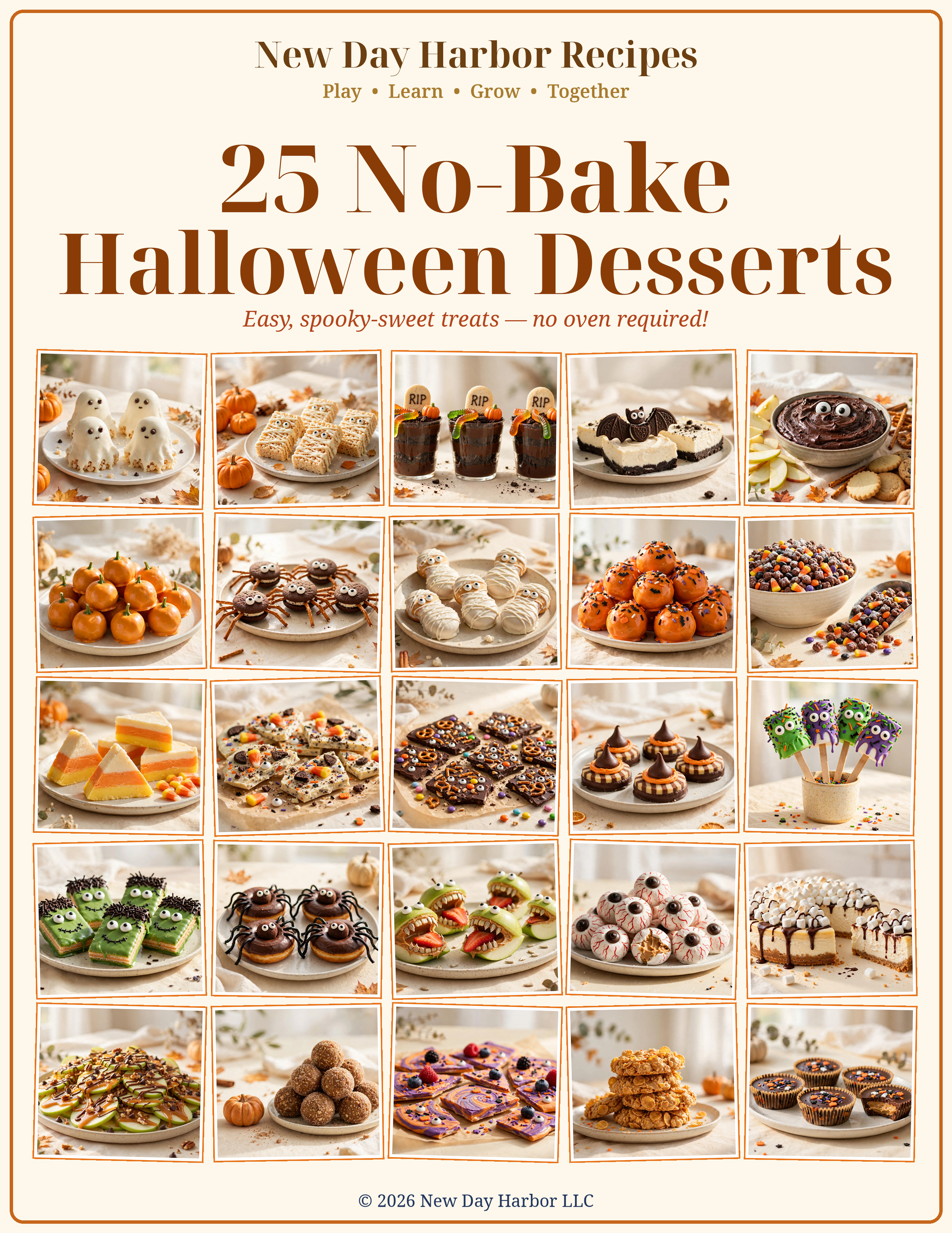 25 No-Bake Halloween Desserts Collection