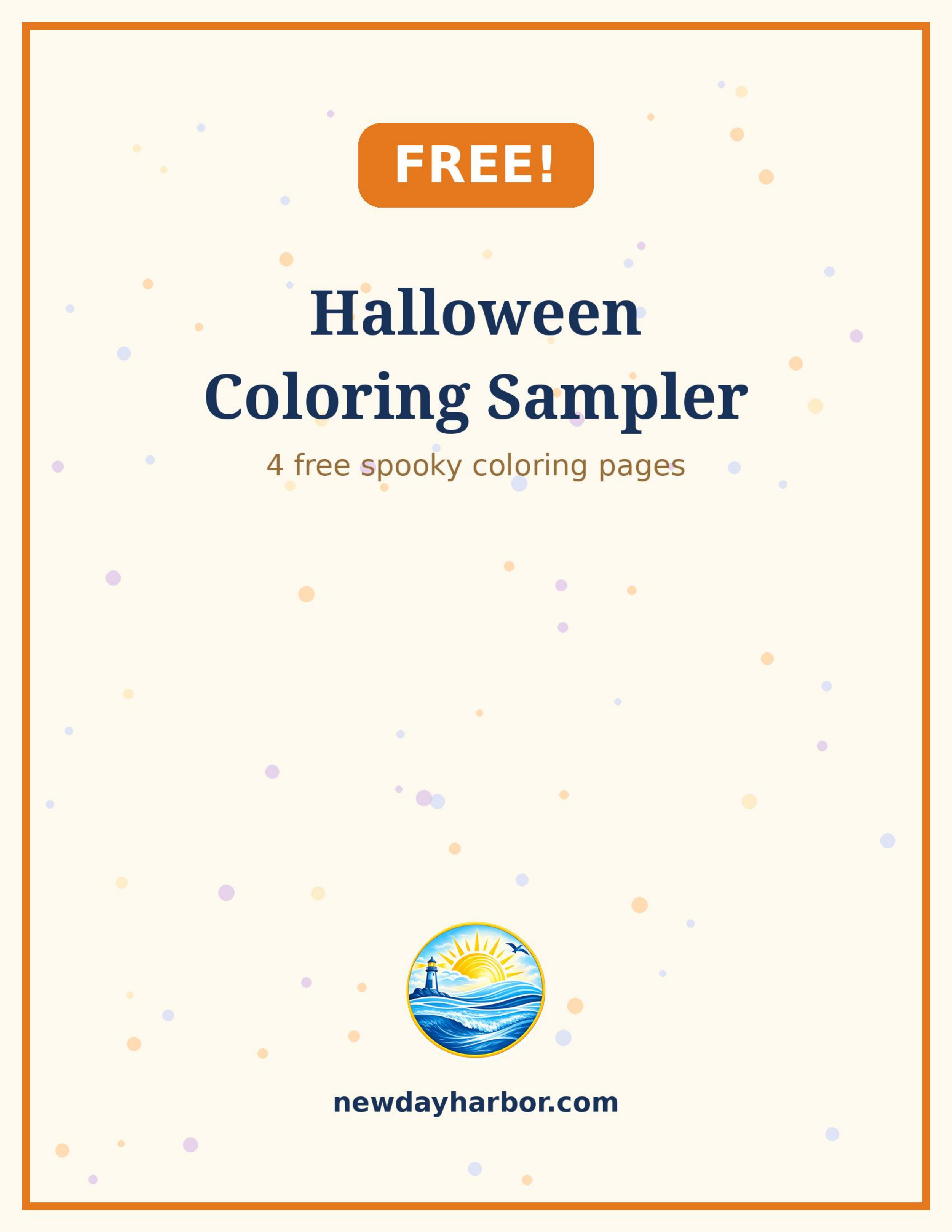 FREE Halloween Coloring Sampler — 4 Spooky Coloring Pages