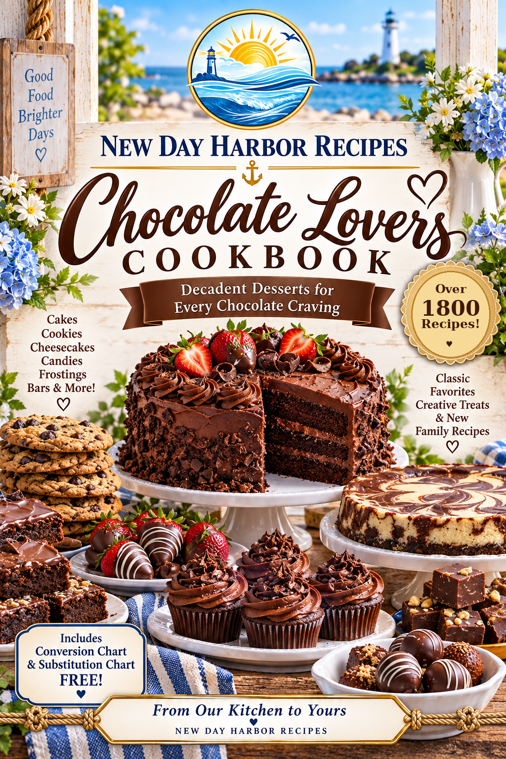 New Day Harbor Chocolate Lovers Cookbook – Over 1,800 Chocolate Recipes