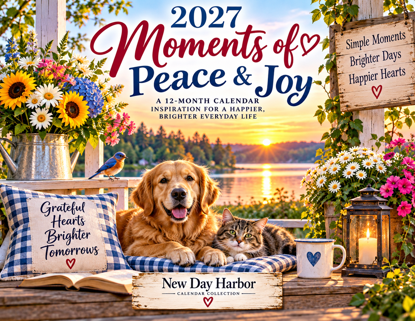 2027 Moments of Peace & Joy Calendar – Inspirational Printable Monthly Calendar