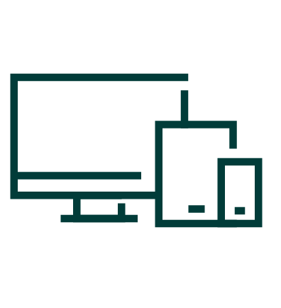 Icon of Monitor and Cell Phone