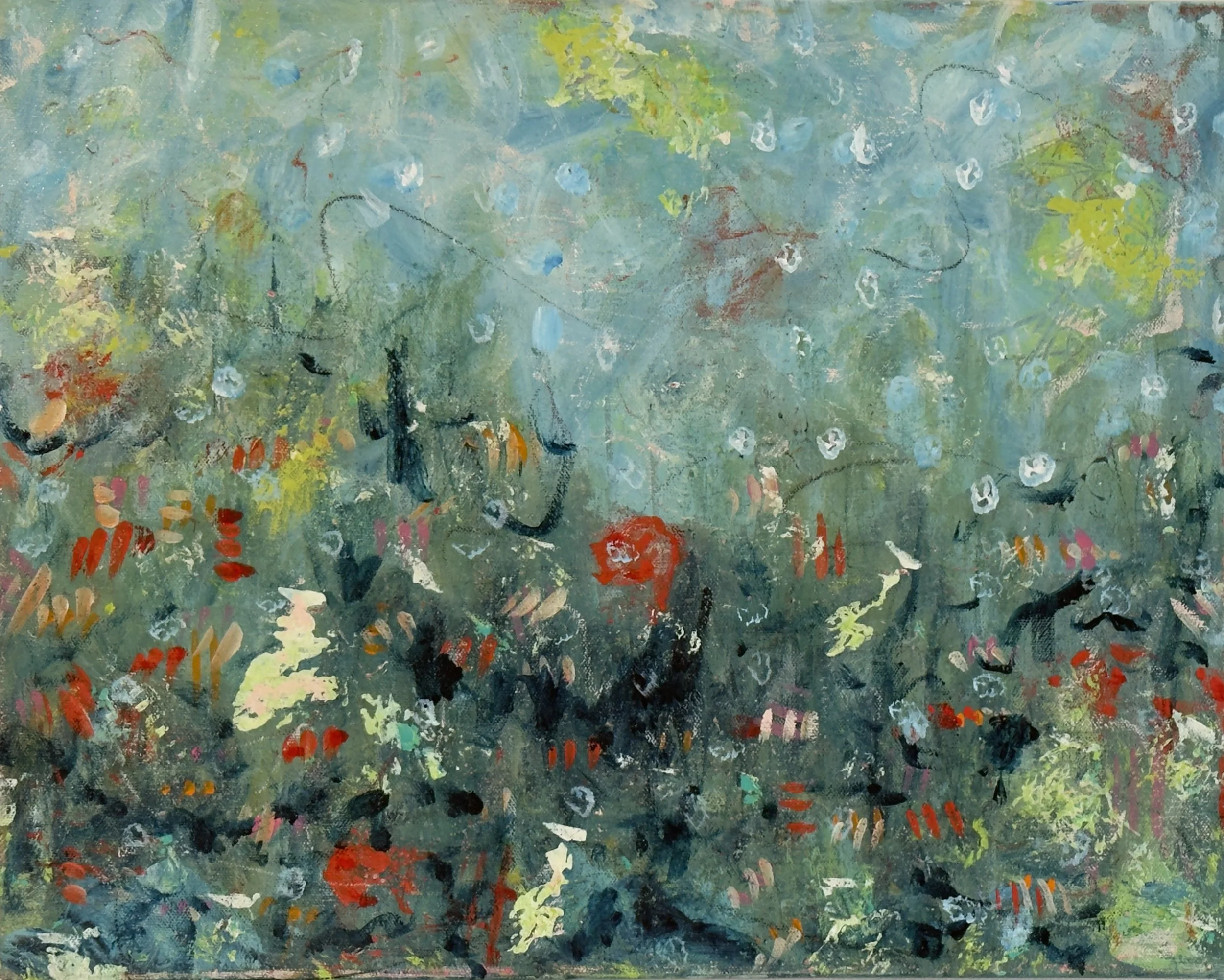 Deciding….. forest or sea??  You choose!   16x20.     $500