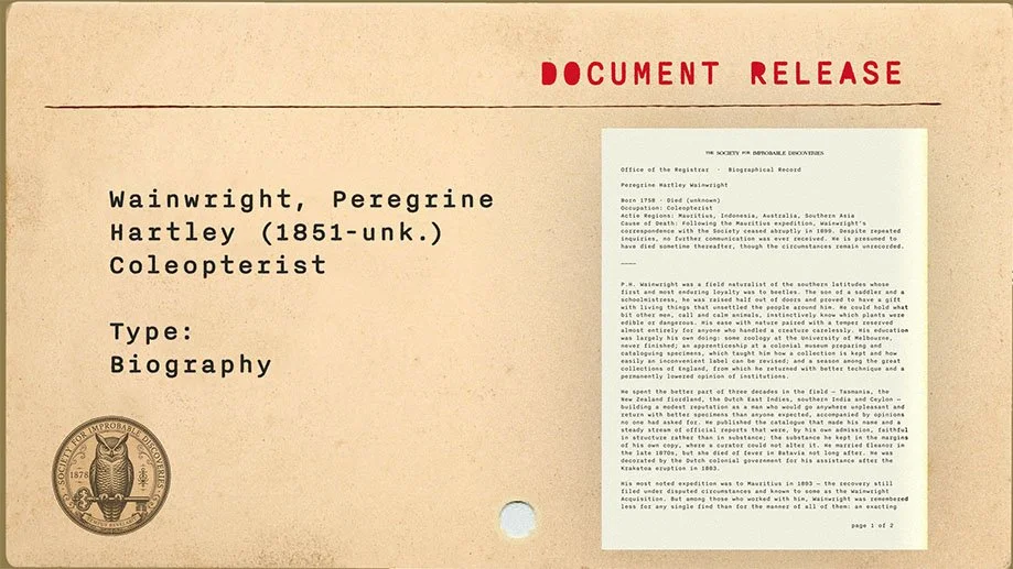 Wainwright Biographical Record