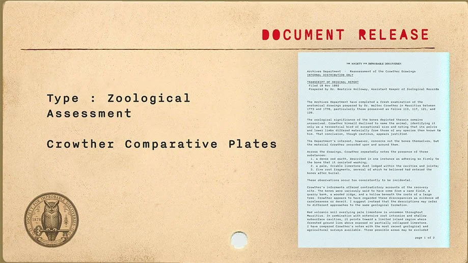 Assessment of Crowther Drawings