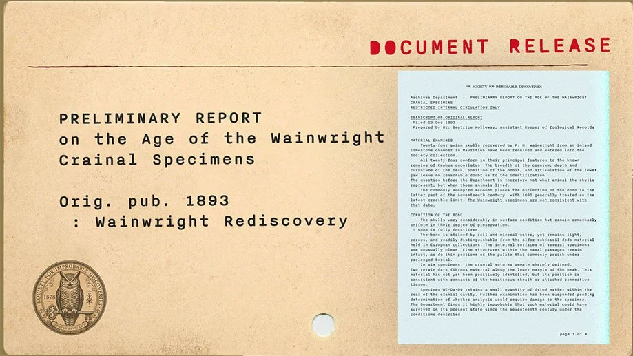 Age of Wainwright Skulls Report