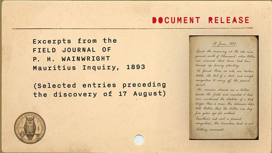 Mauritius Inquiry Field Journal Excerpts