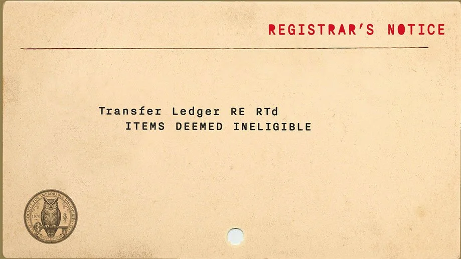 Transfer Ledger - RTd