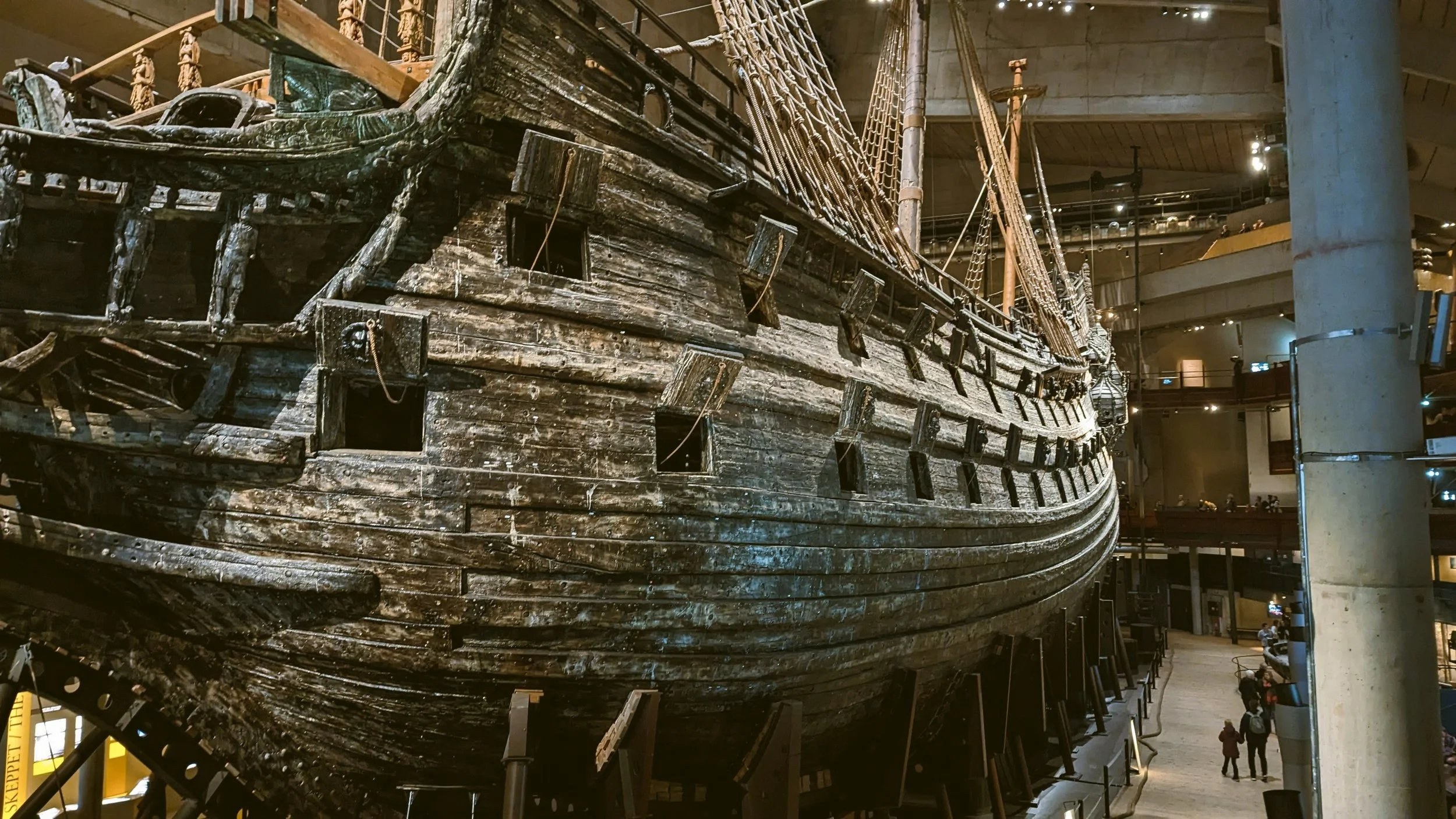The Vasa, a preserved 17th-century warship, displayed at the Vasa Museum, Stockholm