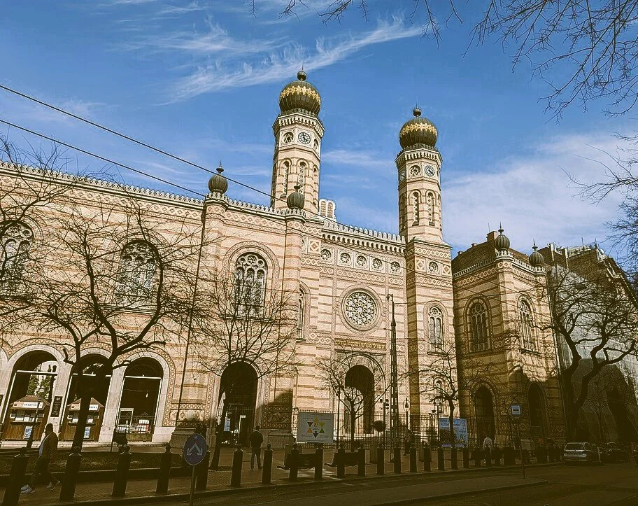 Dohány Street Synagogue with its twin onion-domed towers, Budapest