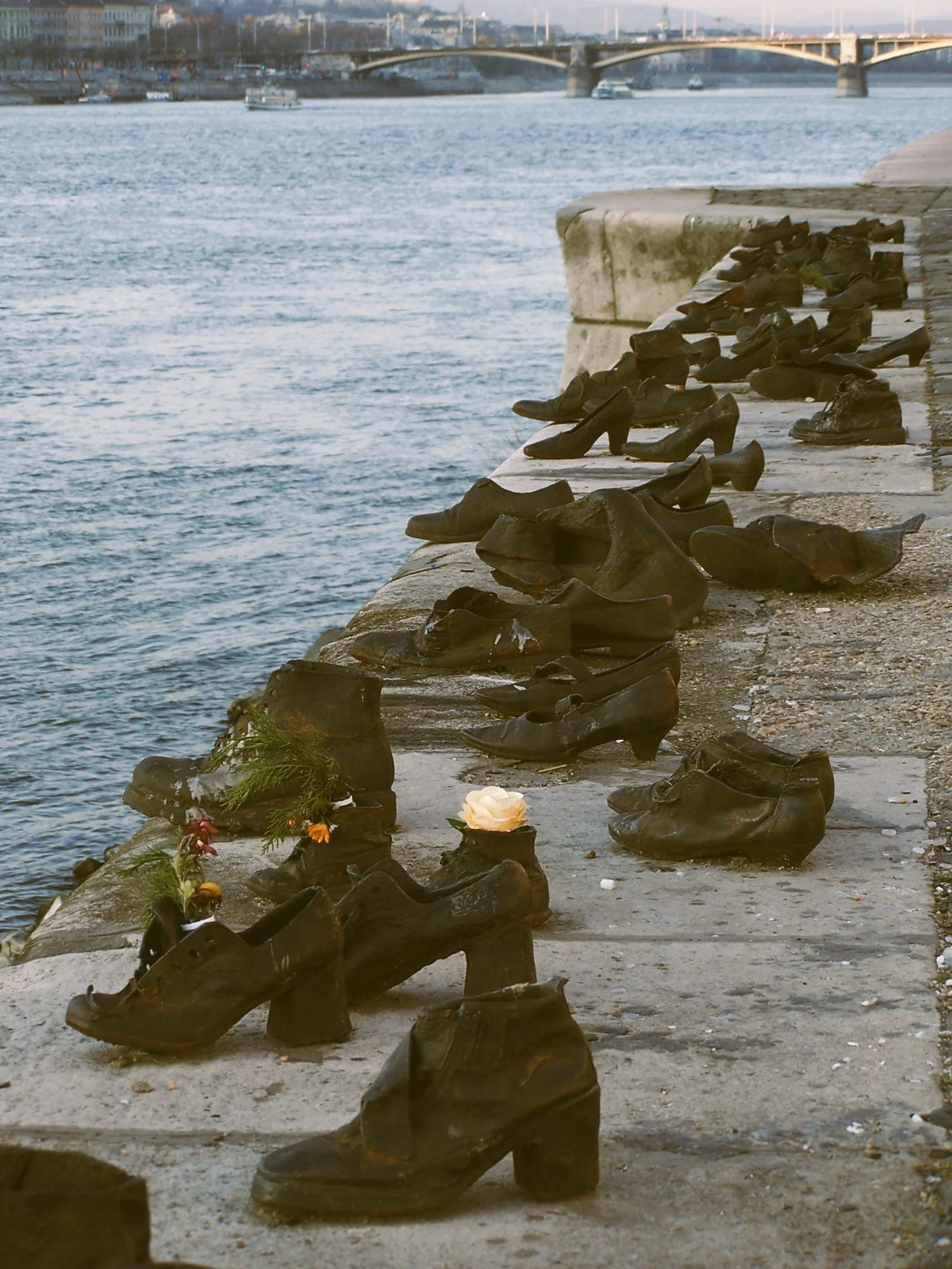 Shoes on the Danube Bank memorial in Budapest