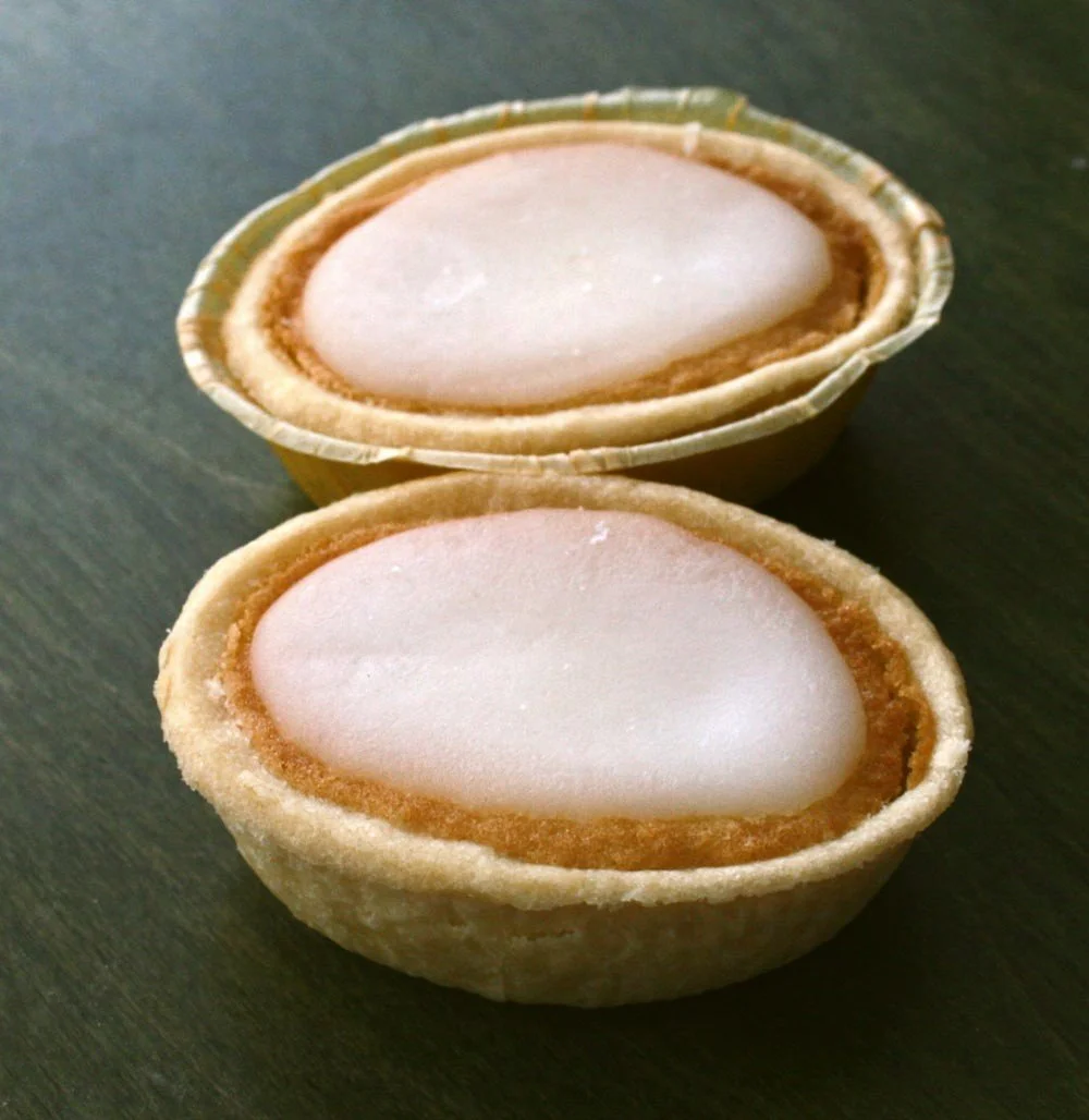 Swedish mazarin tarts with almond glaze