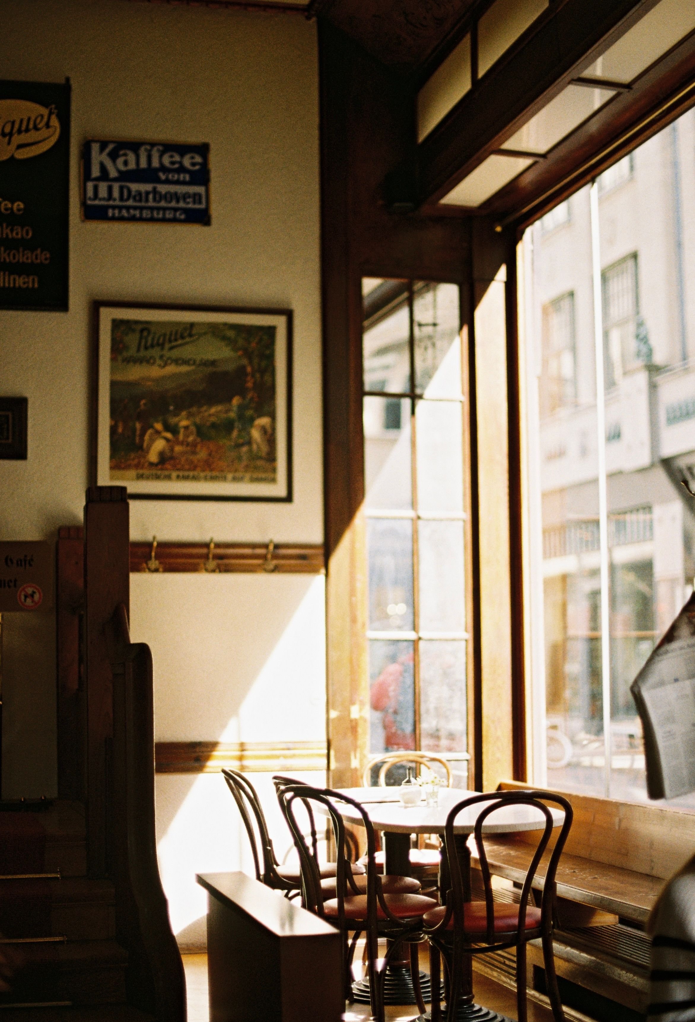 A cozy cafe interior in Vienna.
