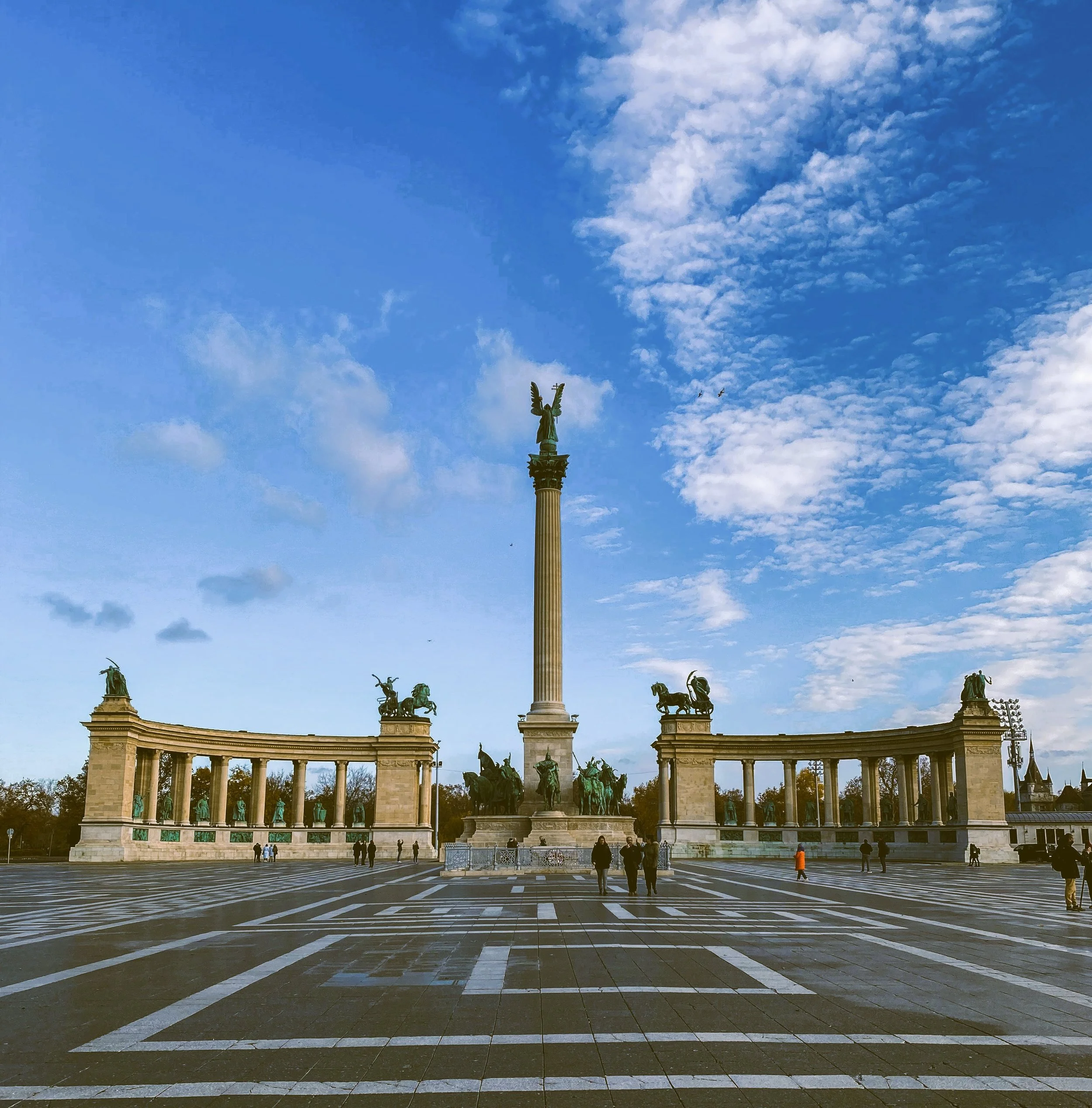 Heroes' Square (Hősök tere) with the Millennium Monument, Budapest