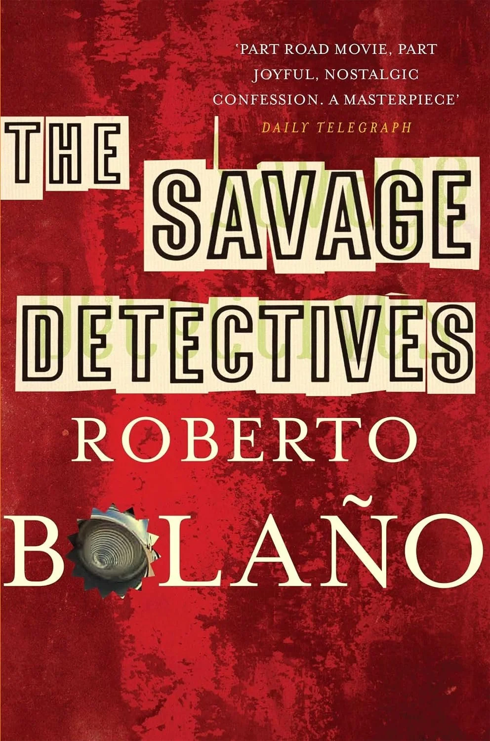 Book cover titled 'The Savage Detectives' by Roberto Bolaño.