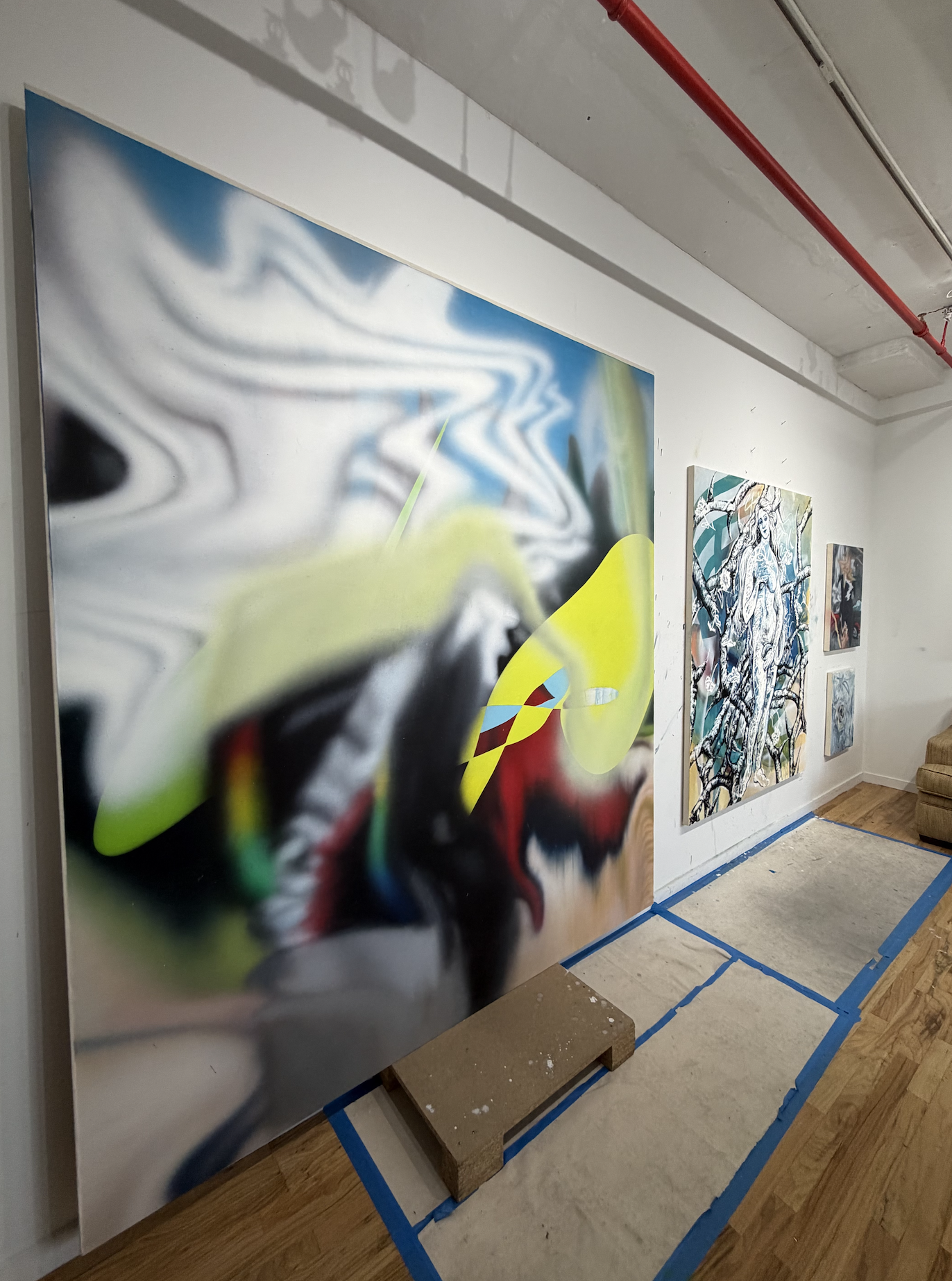 One of Kyle's Thesis Works in His Studio, 2026