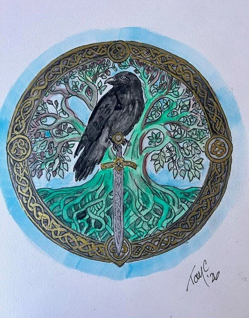The Crow, sword and Tree of Life