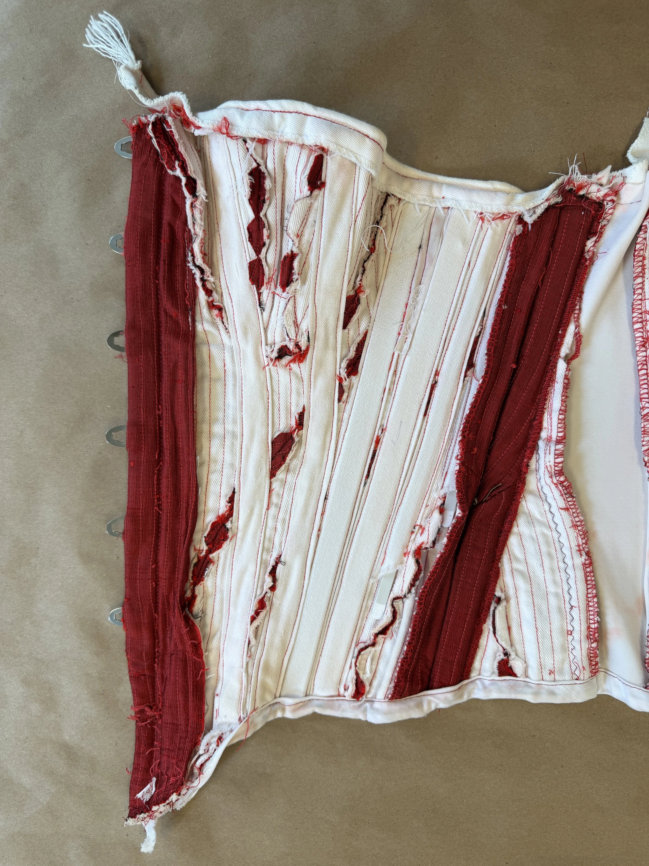 Constructed boning channels and installed boning