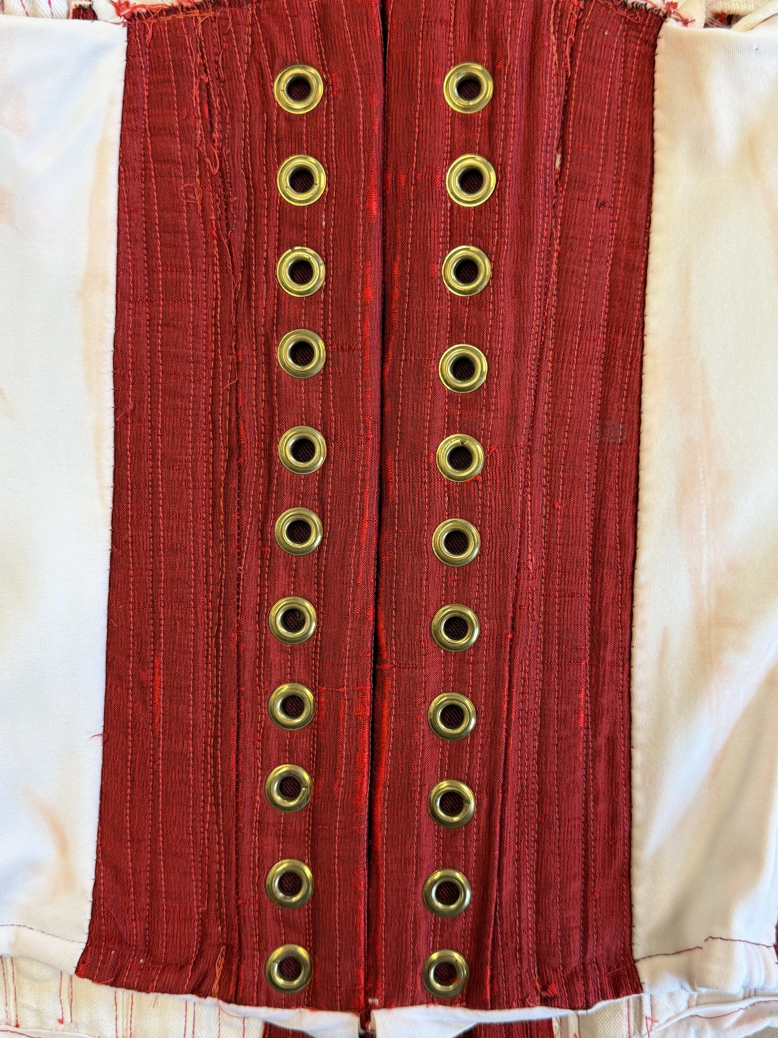 Installed grommets