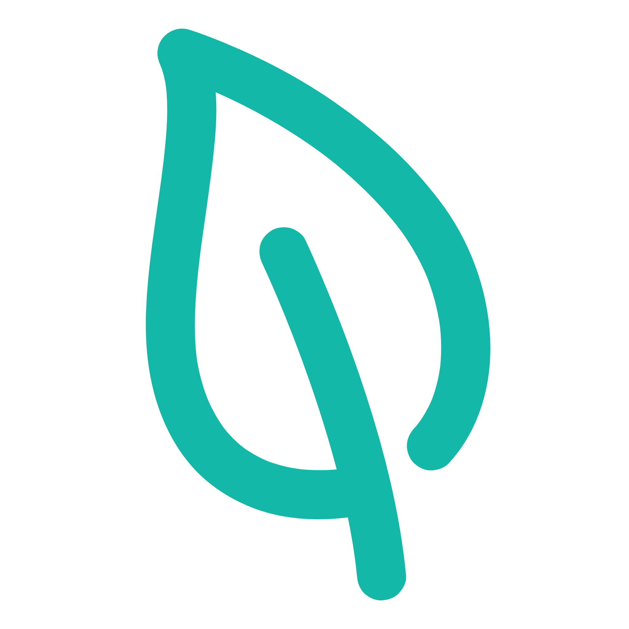 Stylized leaf icon