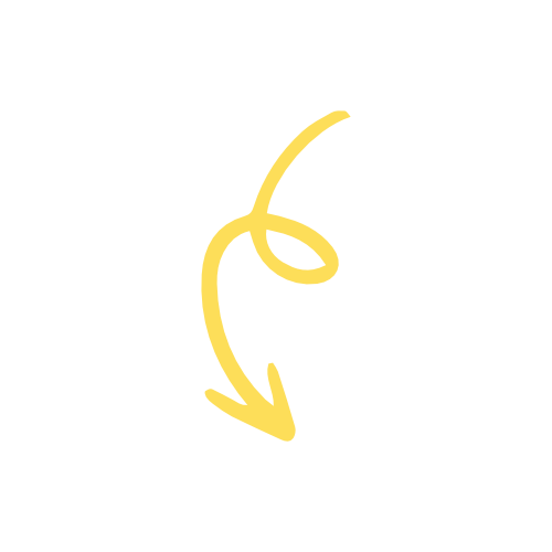 A yellow curly arrow