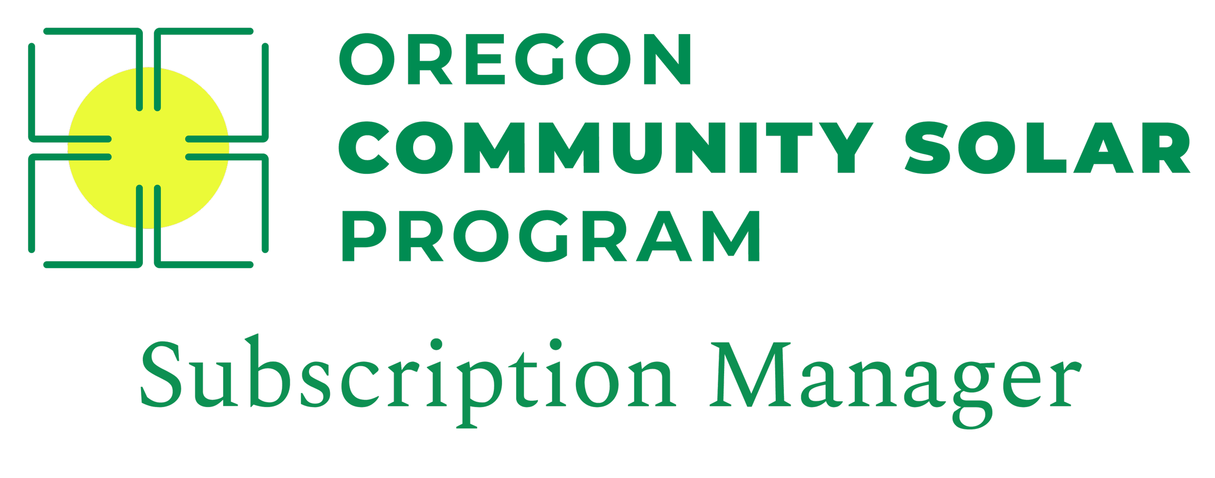 Oregon Community Solar Subscription Manager Badge
