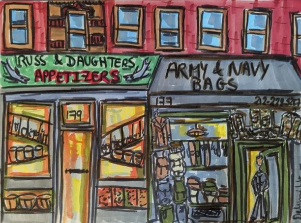 Russ and Daughters plus Army and Navy Bags