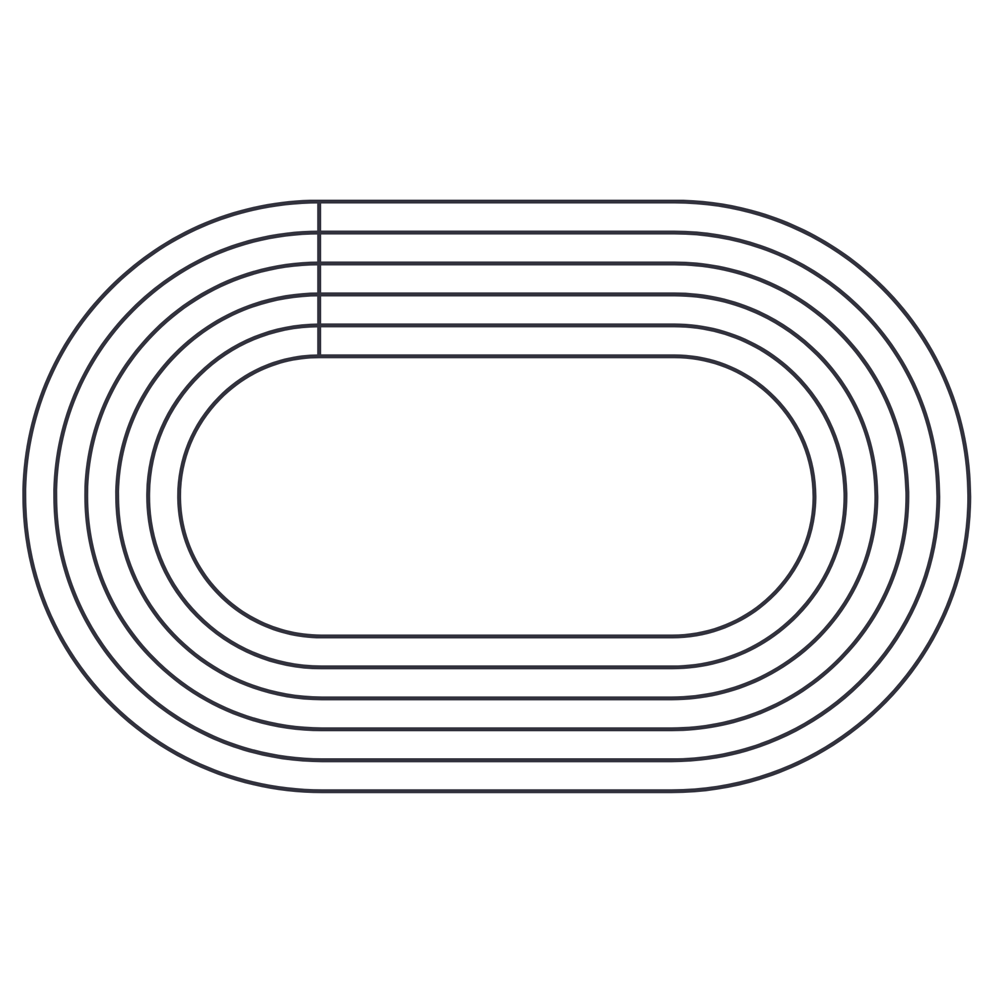 outline of running track
