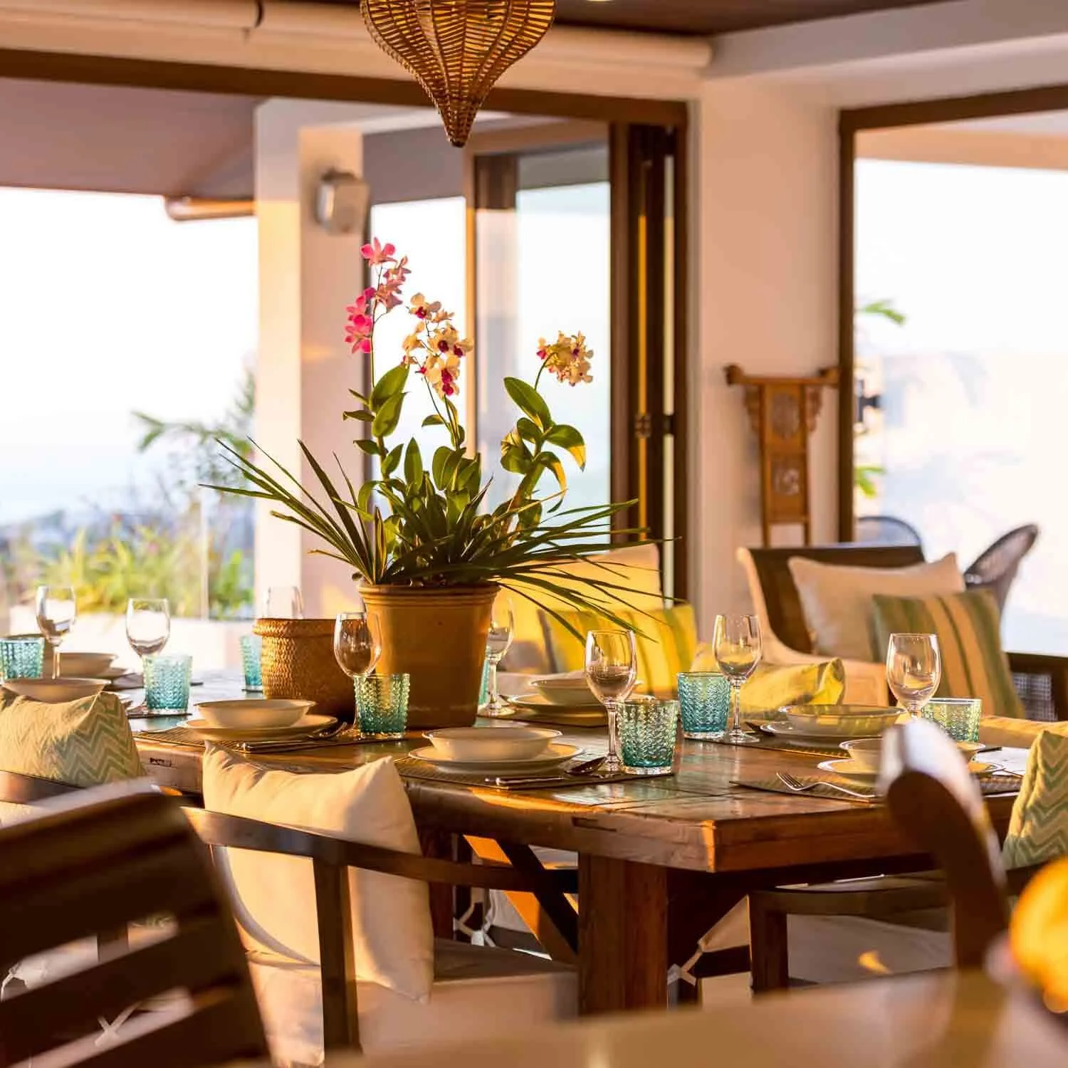 Personalized luxury concierge service at Saensook Villa Koh Samui, featuring a private chef preparing custom meals