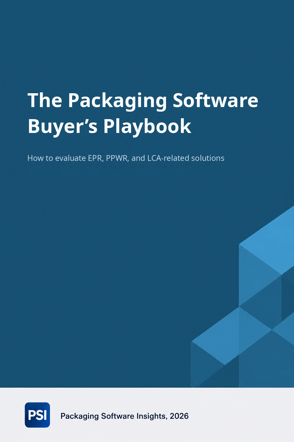 Cover of The Packaging Software Buyer’s Playbook.