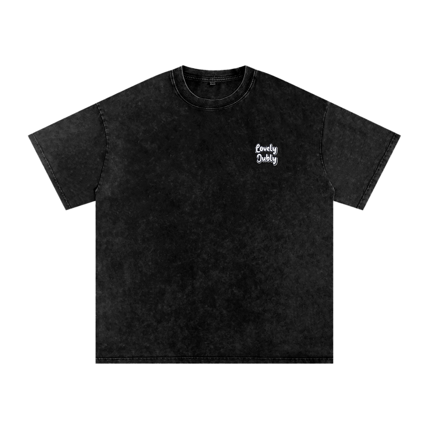 Lovely Jubly Snow Washed Oversized Cotton T-Shirt